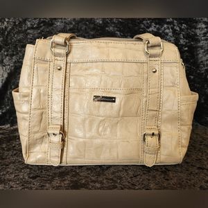 Alfred Dunner Tan Faux Leather Bag